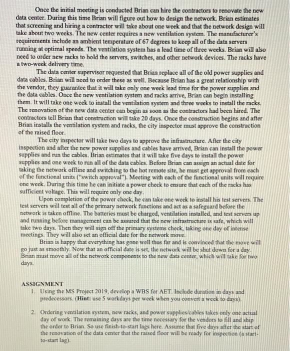 HELP!!! This is for my Project Management class