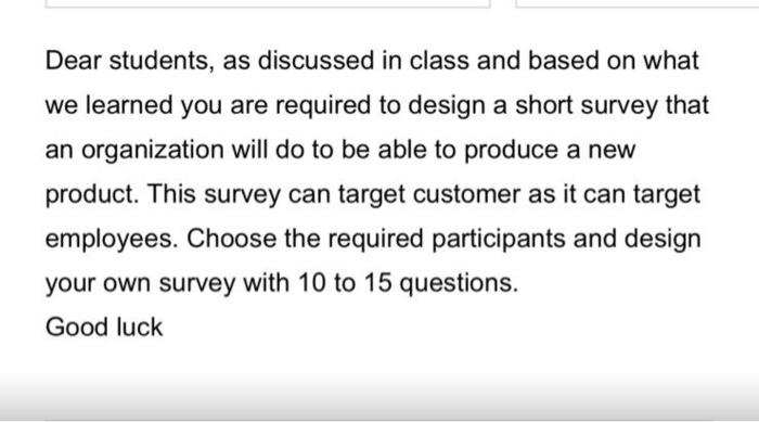 Dear students, as discussed in class and based on