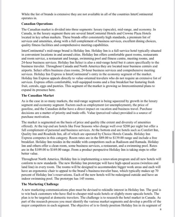 Case write up should include the following