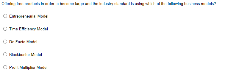 Offering free products in order to become large