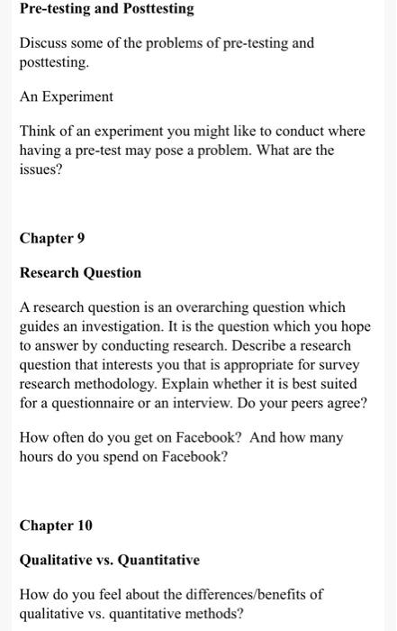 Select any 2 questions and respond to them. Make