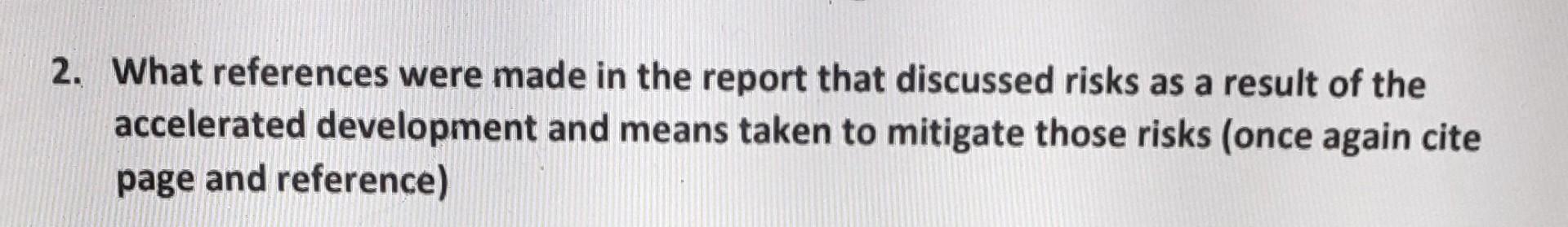 please help 2. What references were made in the