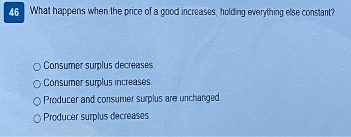 45 S d Price D Quantity Which area in the graph