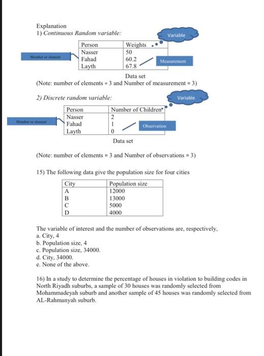 Chapter 1 Review Questions 1) The process of