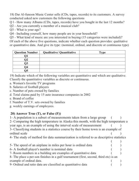 Chapter 1 Review Questions 1) The process of