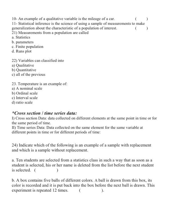 Chapter 1 Review Questions 1) The process of