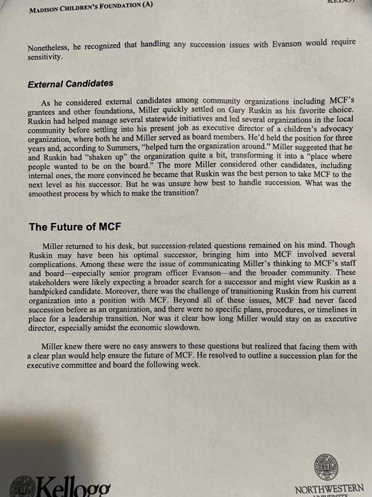 read the case study attached below: after reading