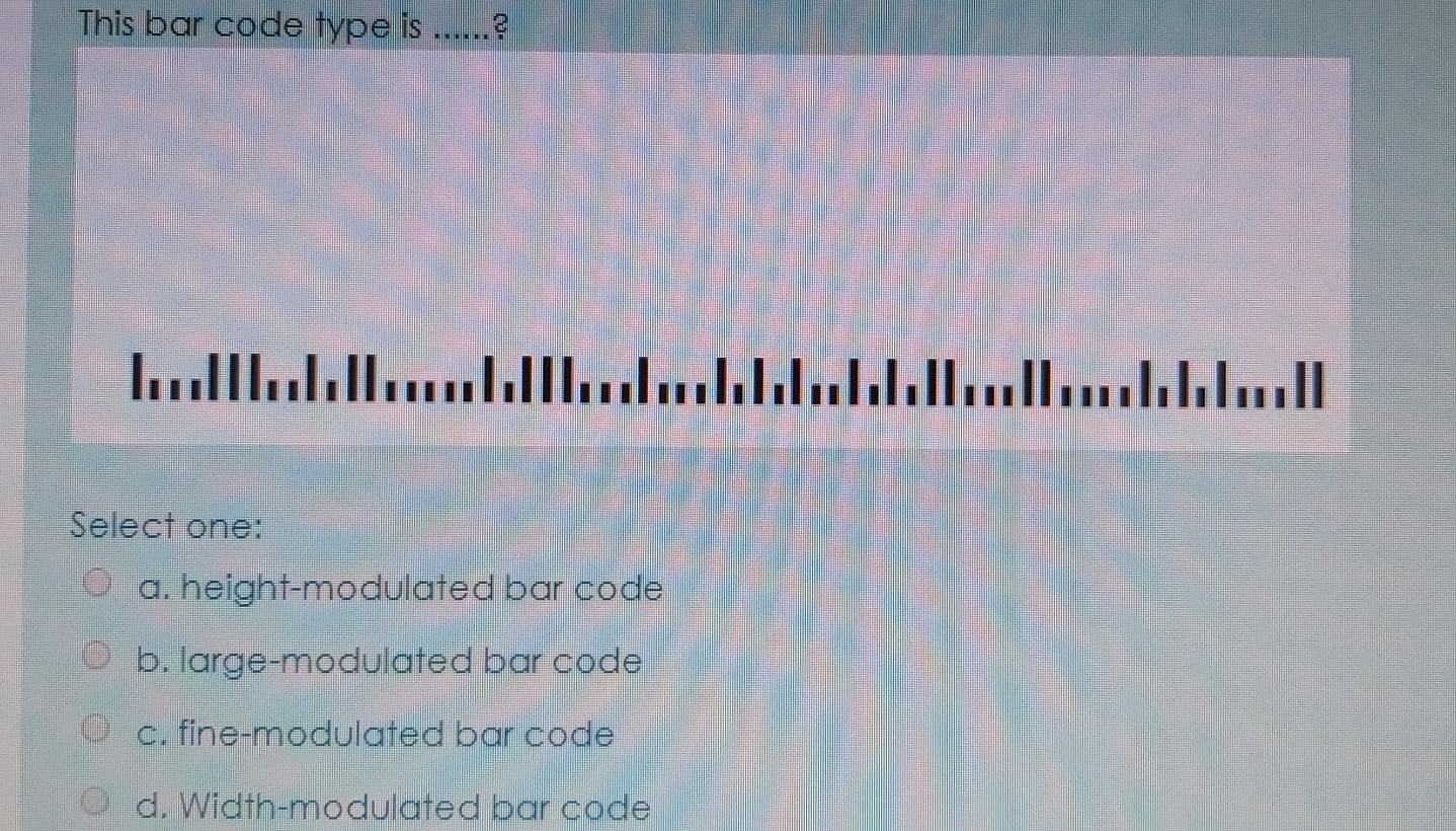 This bar code type is ......?