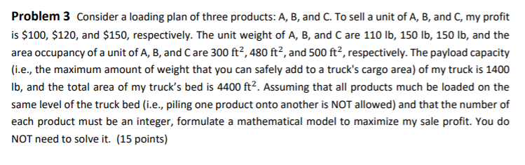 Please show me all steps. Thanks Problem 3