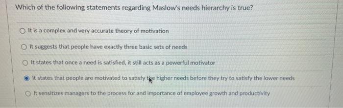 r Which of the following statements regarding