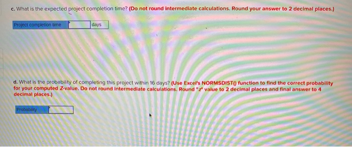 The following represents a project that should be