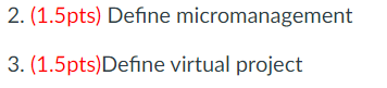 (Please answer both Question 2 and 3 in MS Word