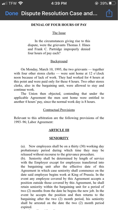 do you agree with the award? why/why not? .. TFW