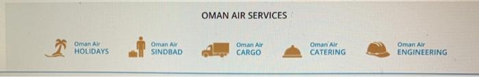 explain each of listed Oman Air services OMAN AIR