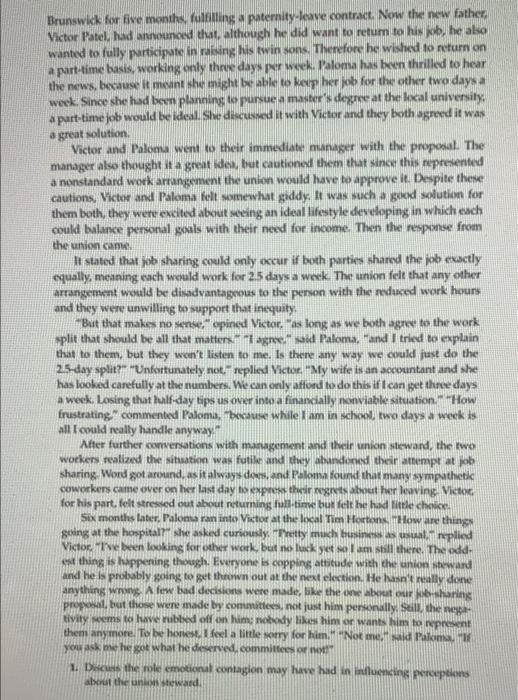 how was emotional contageous caused and how could