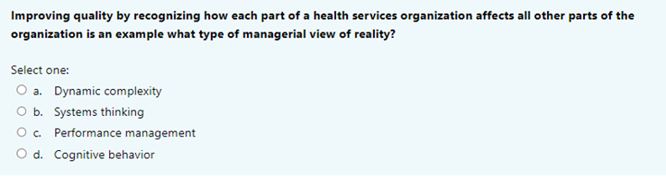 Improving quality by recognizing how each part of