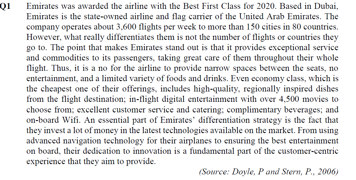 Emirates was awarded the airline with the Best