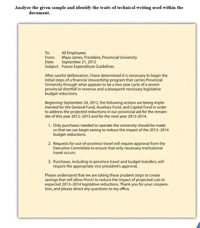 Technical writing Report Writing subject Analyze