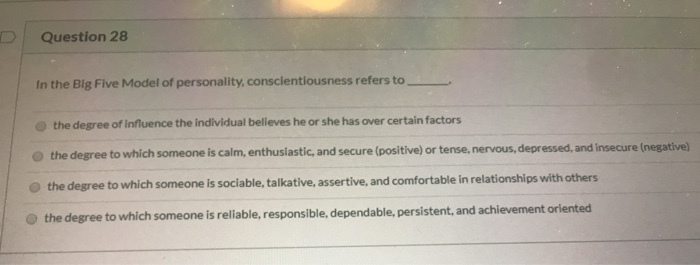 Question 29 The last step in the control process
