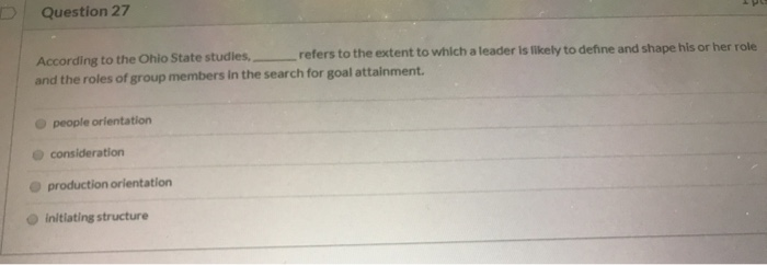 Question 29 The last step in the control process