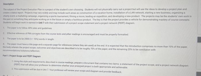 Project Execution Plan is filming a movie.