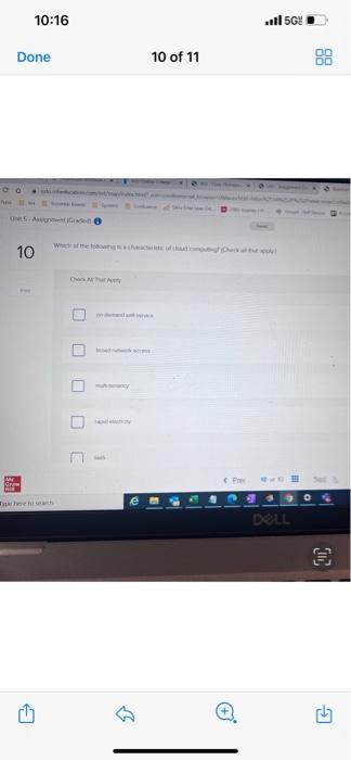 10:16 l 5G! Done 10 of 11 co se 10 G DOLL D G