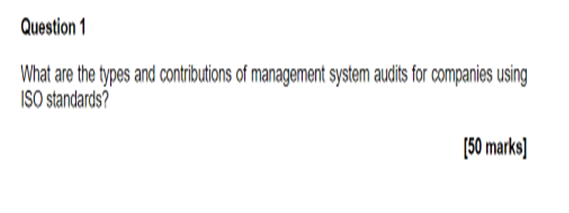 Question 1 What are the types and contributions