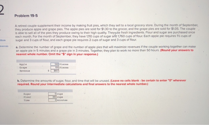 Problem 19-5 A retired couple supplement their