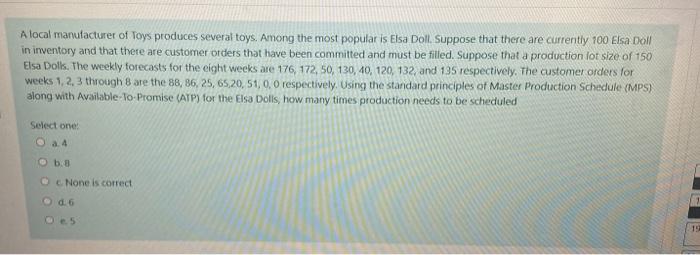 The resulting plan from the aggregate plan in