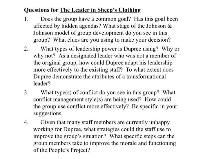 3. What type(s) of conflict do you see in this