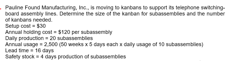 . Pauline Found Manufacturing, Inc., is moving to
