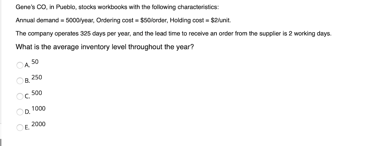 Gene's CO, in Pueblo, stocks workbooks with the