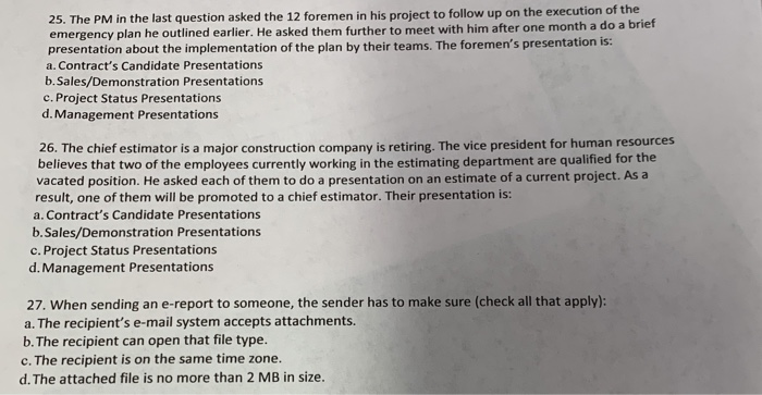 25. The PM in the last question asked the 12