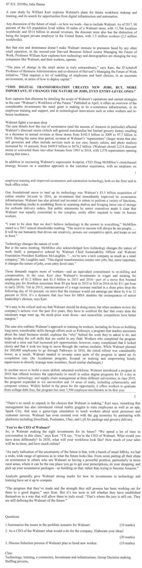 07 JUL 2019 by Julia Hanna A case study by