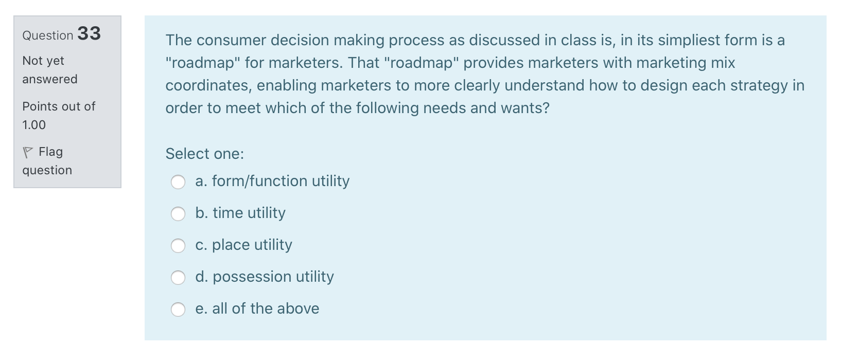Question 32 The old saying "if not invented here