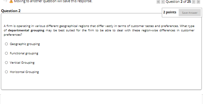 Moving to another question will save this