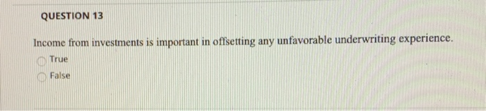 please have the correct answer QUESTION 13 Income