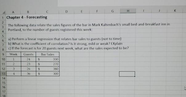 B H 1 D E F J 1 Chapter 4 - Forecasting 2 3 The