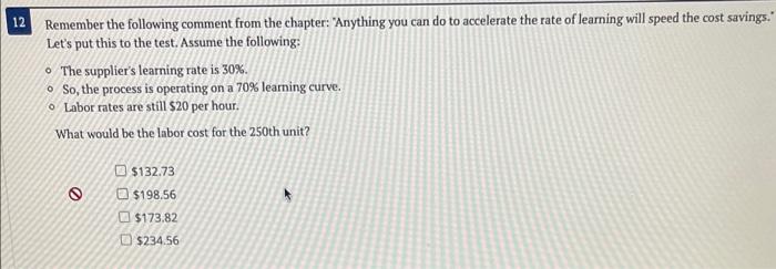 Remember the following comment from the chapter: