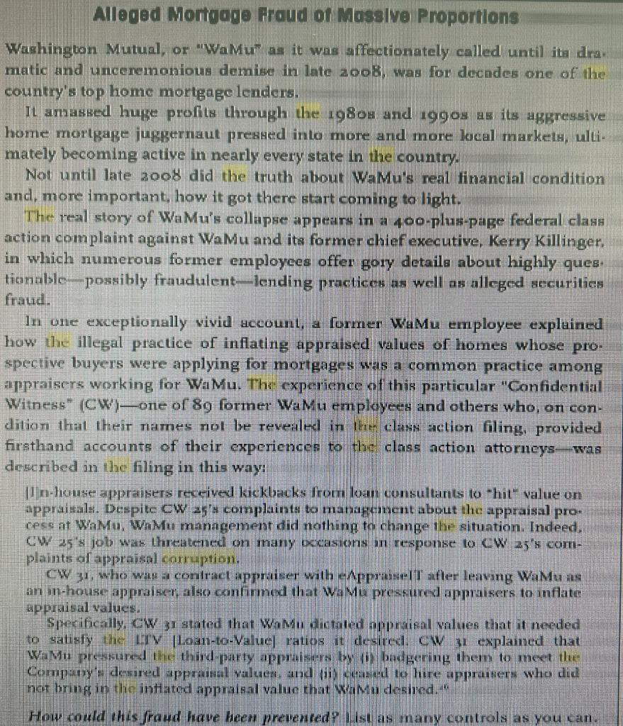 Case Study - Business Ethics Please answer the