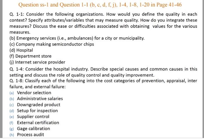 Quality management - logistic answer each