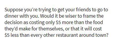 Suppose you're trying to get your friends to go