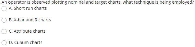 An operator is observed plotting nominal and