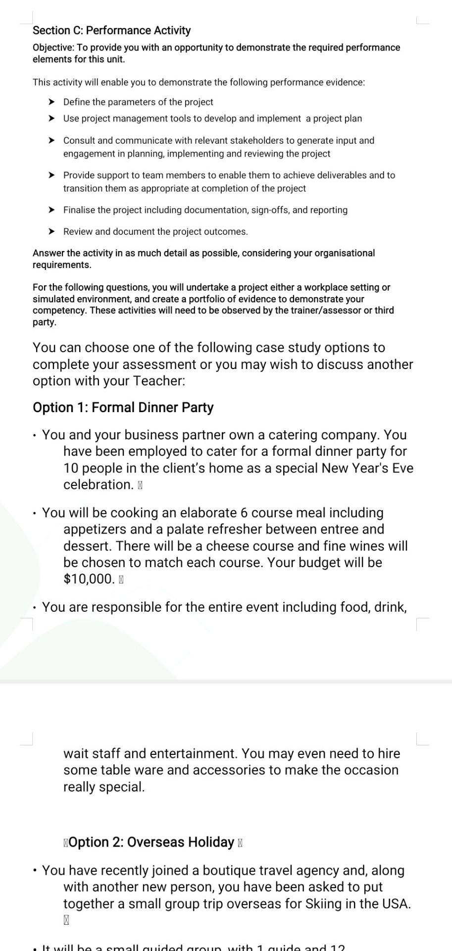 can you please answer for option 1. Thank you.