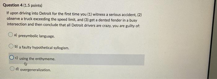 communication Question 1 (1.5 points) Which is
