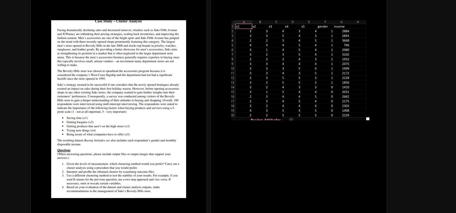 Case Study - Cluster Analysis Facing dramatically