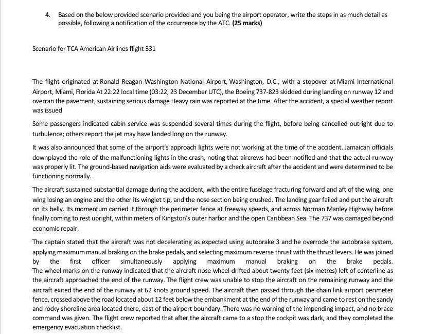 4. Based on the below provided scenario provided