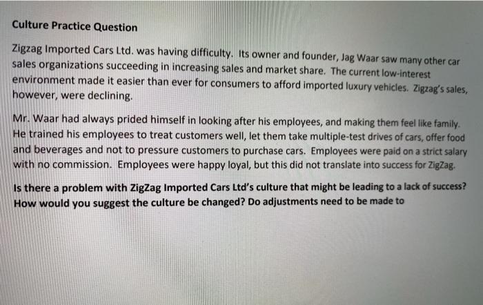 pleqse answer using organizational concepts and