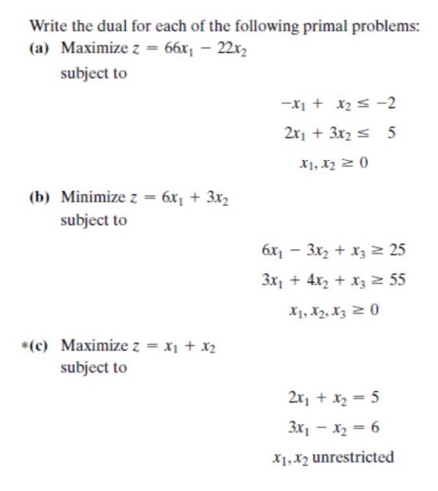 Please solve the following questions Write the