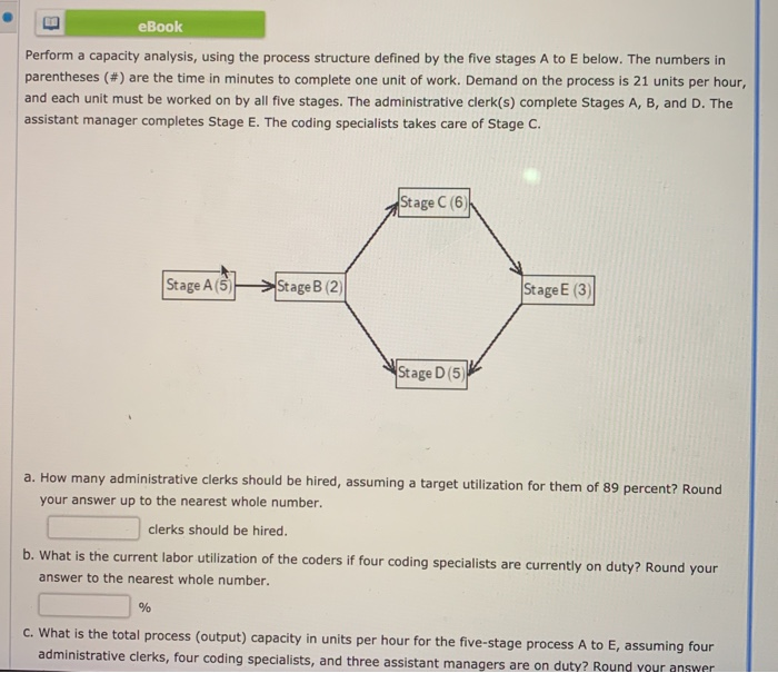 eBook Perform a capacity analysis, using the